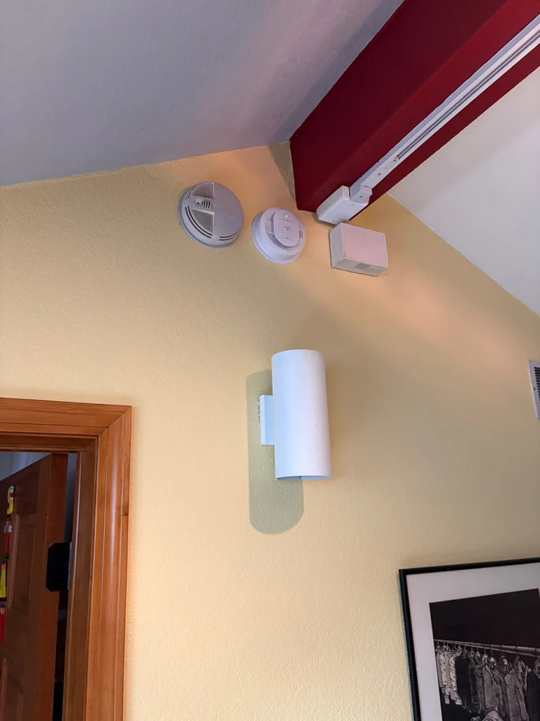 Smoke detector installed into a Lincoln City Oregon home